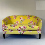 Vintage Swans Island Floral Upholstered Loveseat
