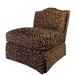 a vintage leopard print chair