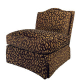 a vintage leopard print chair