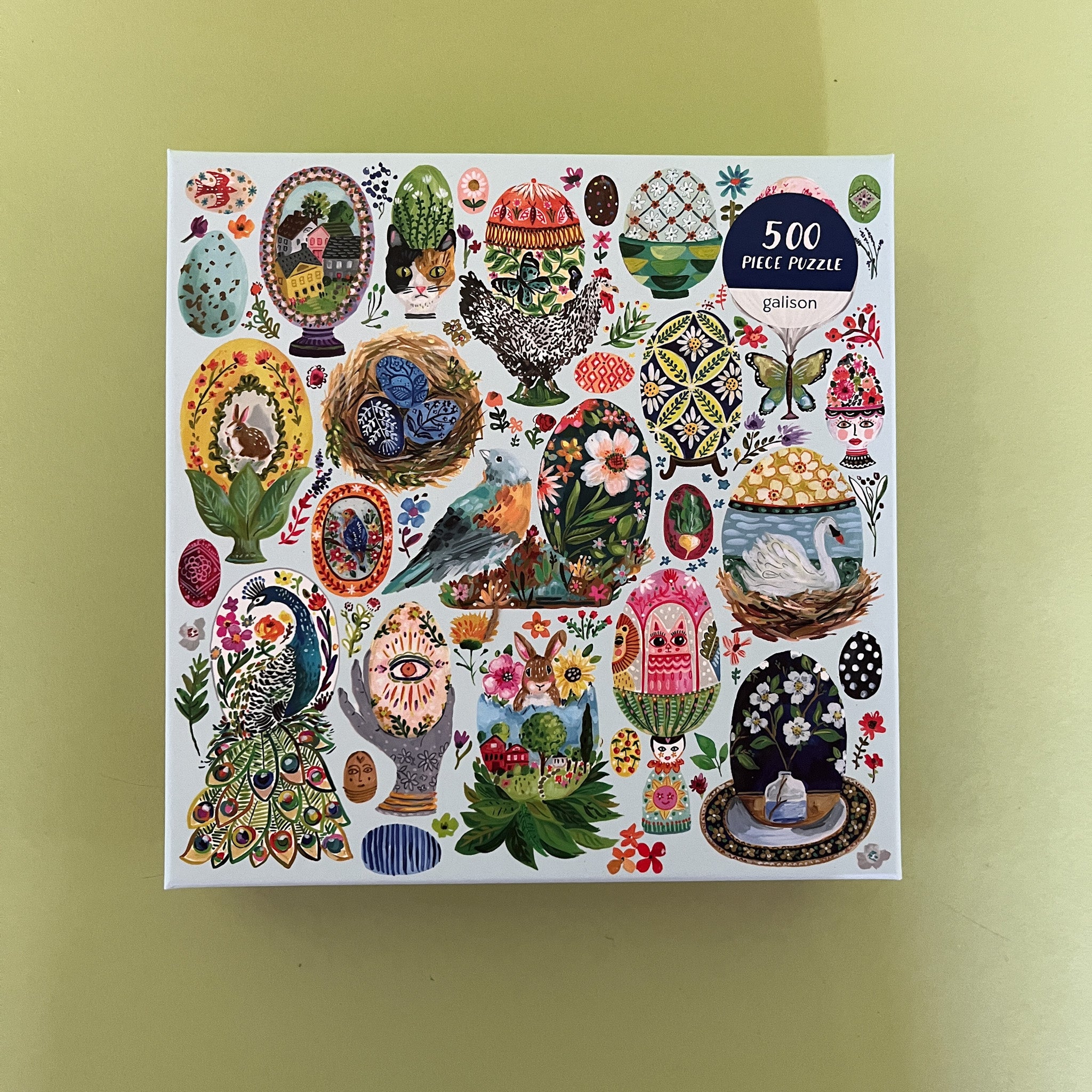 artisanal eggs 500 piece jigsaw puzzle in box