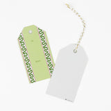 2 Harbor Trail green Gift Tag with a space for personal message, 1 showing the back