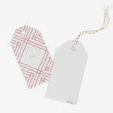 Island House Reverse Southampton Pink Gift Tags, Pack of 10