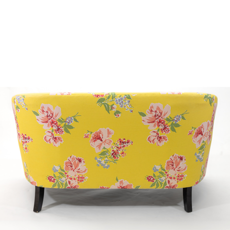 Vintage Swan's Island Floral Upholstered Loveseat