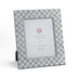 an 8' by 10' Bahama Court hand painted photo frames on a white background