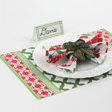 Bamboo Trellis Paper Place Cards - Meadow Green