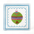 a large blue square Acrylic Trays with Ornament motif on it on a white background