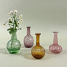 Colorful Blown Glass Bud Vases