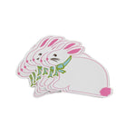 set of 12 bunny-shaped spring paper place card designed by Madcap Cottage on a white background