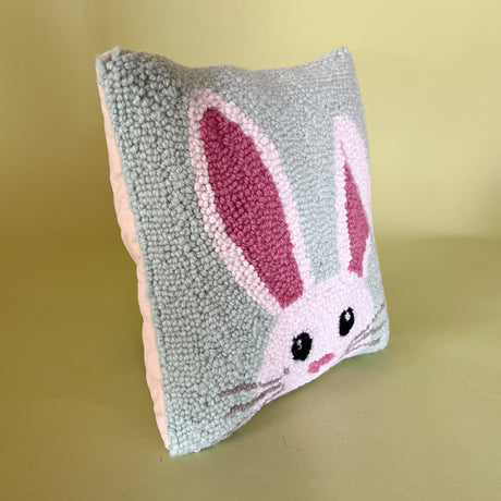 square bunny pillow side