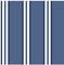 blue and white striped wallpaper with a white central stripe. 
