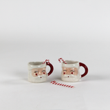 Christmas Candy Cane Glass Swizzle Sticks, Set of 6