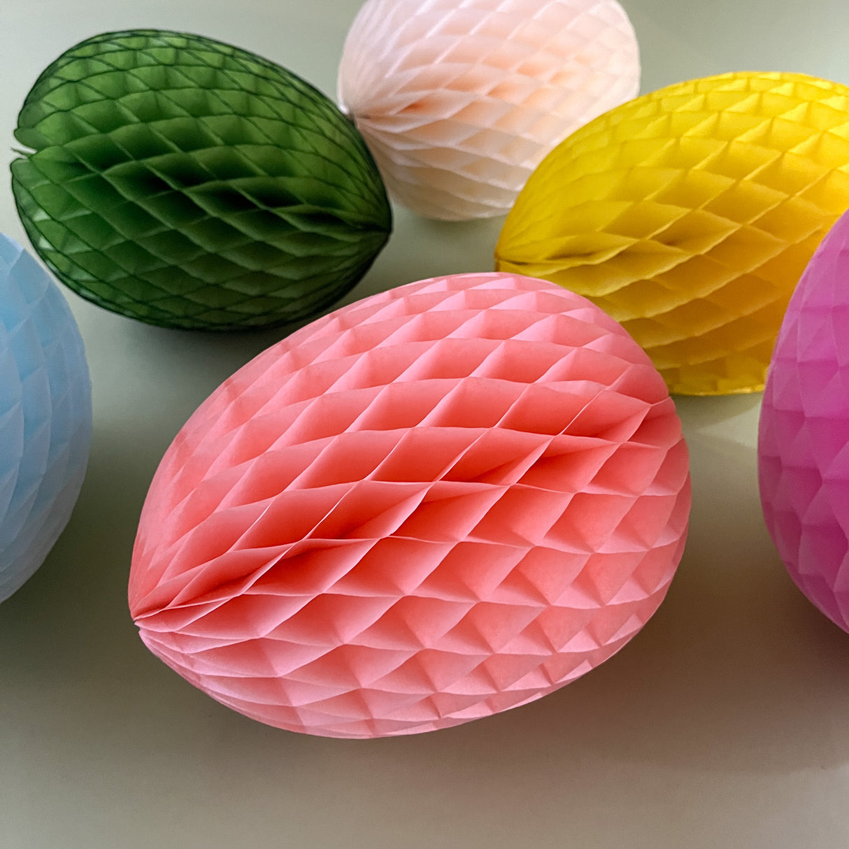 honeycomb paper tissue easter eggs