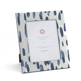 a 8' x 10' blue Club house hand painted photo frame on a white background