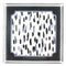 Club House Navy Blue Square Acrylic Tray, large. Club House is two shades of blue style brush strokes with a blue border.