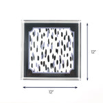 Club House Blue Square Acrylic Tray (Large) with dimension of 12" x 12".