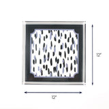 Club House Blue Square Acrylic Tray (Large) with dimension of 12" x 12".