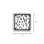 Club House Blue Square Acrylic Tray Medium with dimension of 8" H x 8" W.