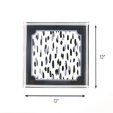 Club House Blue Square Acrylic Tray (Large) with dimension of 12" x 12".