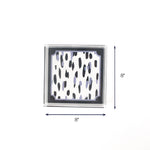 Club House Blue Square Acrylic Tray Medium with dimension of 8" H x 8" W.