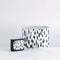 Blue Caddy Set blue abstract brushstroke pattern on a clean white background.
