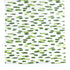 A green and white paper table runner with a brushtroke pattern