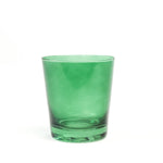 a colored drinking glasses in green from madcap cottage