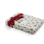 colorful christmas ornaments wrapping paper