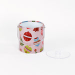 Darling Ornaments, a pink ice bucket decorated with ornament motifs