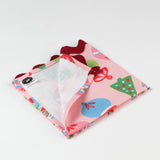Darling Ornaments Christmas Cloth Dinner Napkins with Ric Rac, Set of 4