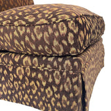 Vintage Leopard Print Slipper Chairs, Pair