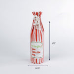 Be Naughty Save Santa the Trip Wine Bottle Bag – 14.25″ x 16″