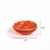 Ceramic Orange Bowls, Set of 2