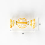 Yellow Glass Candy Ornament – 4.5" x 1.5"