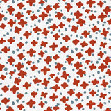 red and blue stars and spots wallpaper on a white background