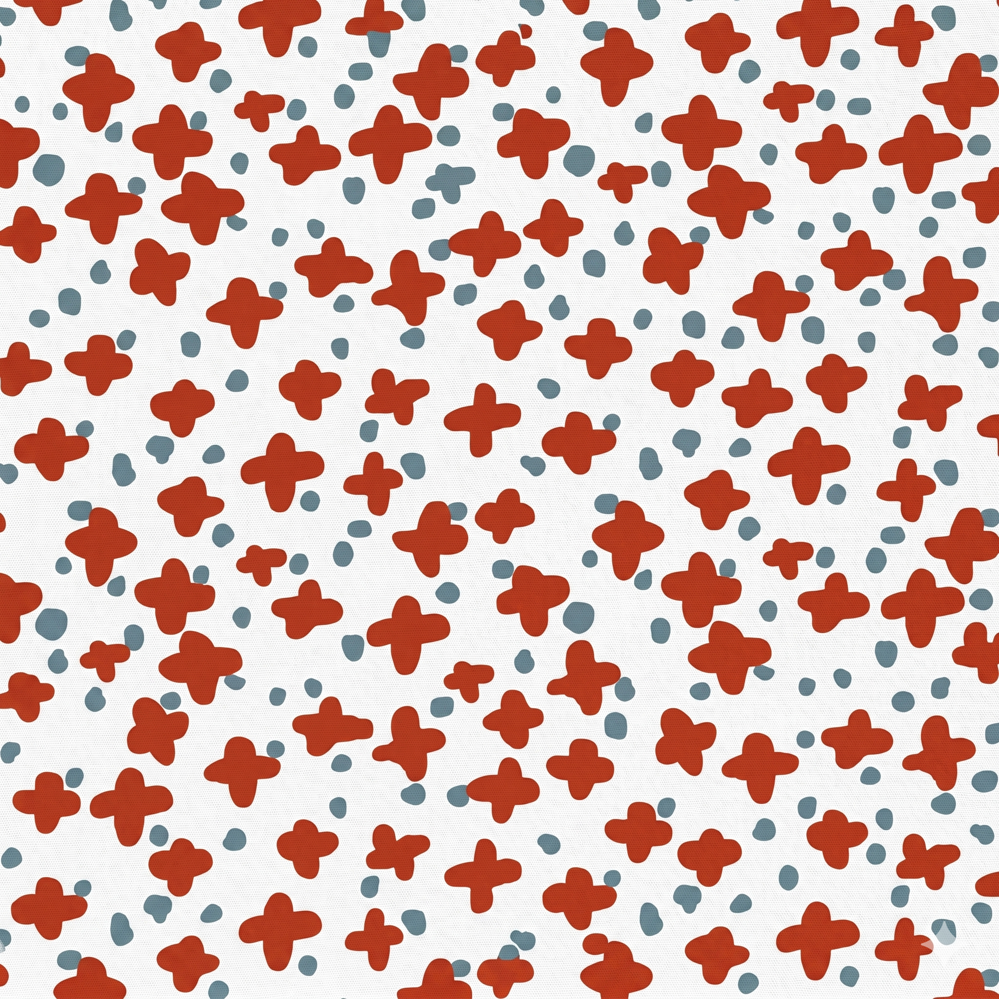 red and blue stars and spots wallpaper on a white background