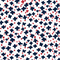 wallpaper pattern of blue stars and red spots on a white background
