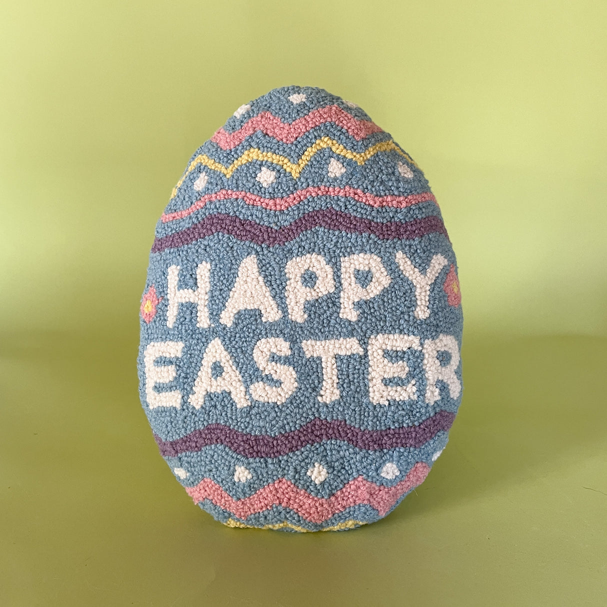 Happy Easter Egg Shaped Pillow