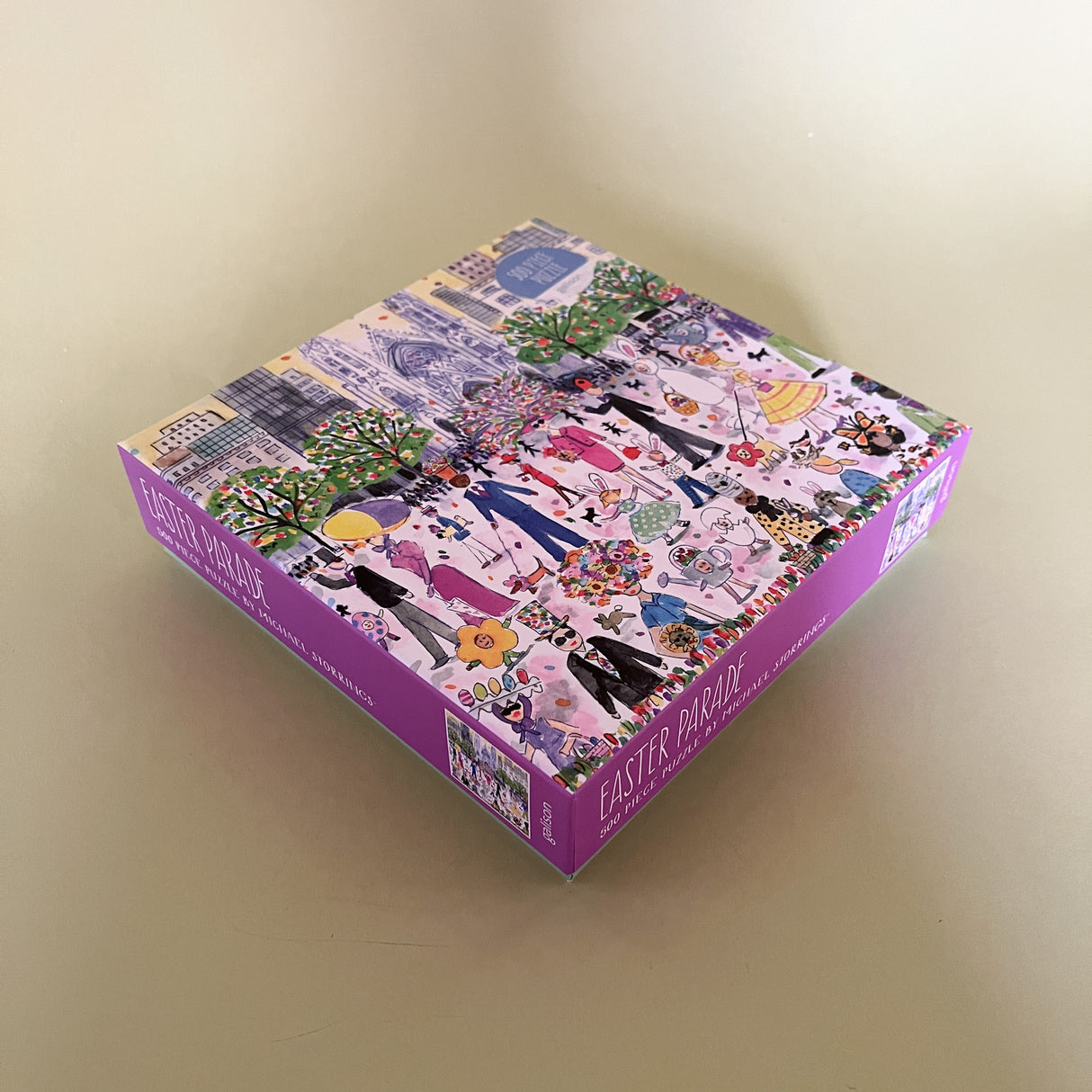 easter parade jigsaw puzzle box side view