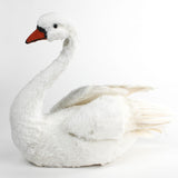 Feathered Swan Centerpiece in a white background