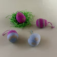 Felted wool easter egg ornaments