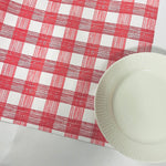 Gin Lane Red Gingham disposable Paper Table Runner