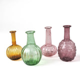 Colorful Blown Glass Bud Vases - Pink