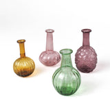 Colorful Blown Glass Bud Vases - Green