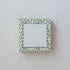 a square luxury notepad with green brushstroke pattern border outlined with blue. 