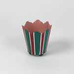 green and red striped cachepots from madcap cottage