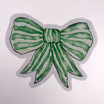 Green Bow Paper Placemat