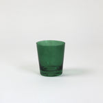 a green colored drinking glass from madcap cottage