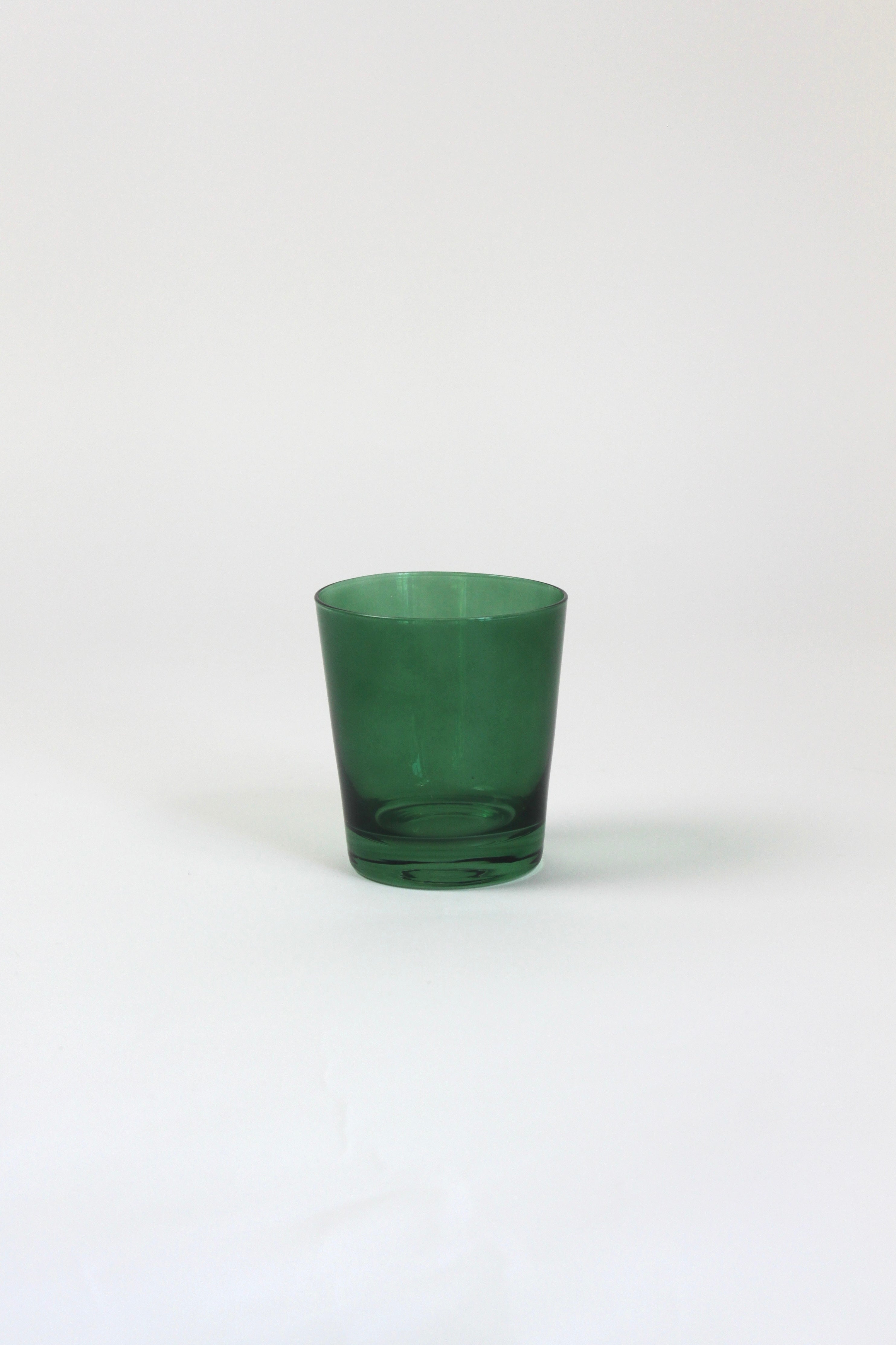 a green colored drinking glass from madcap cottage