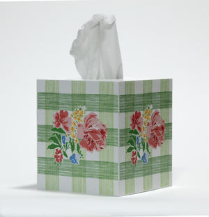 Swans Island Floral Tissue Box Cover