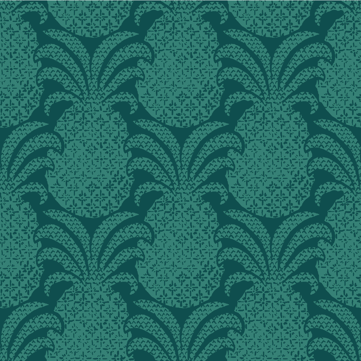 a green pineapple print fabric swatch